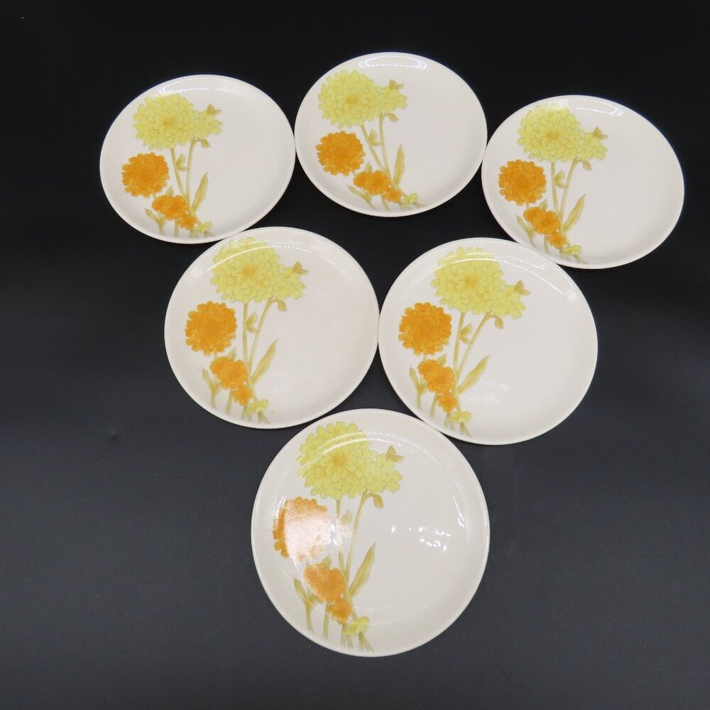 Noritake Zinnia Bread Plates Vintage Set of 6